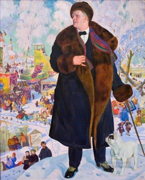 フョードル・シャリアピンの肖像 1921 年 ボリス・ミハイロヴィチ・クストーディエフ Oil Paintings
